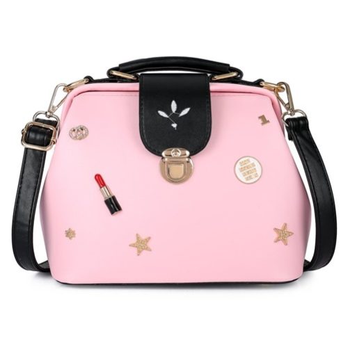B018-pink Doctor Bags Import Cantik
