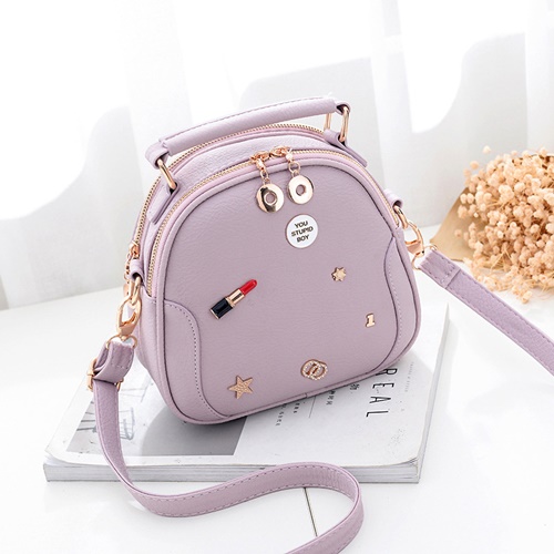 Jual B2702-purple Tas Handbag Wanita Cantik Elegan Terbaru