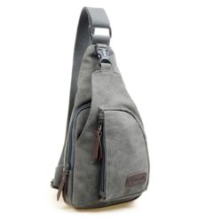 B1212-gray Sling Bag Canvas Unisex