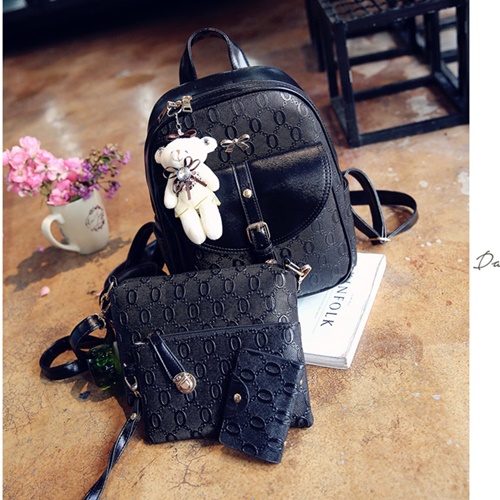 B1619-(4in1) IDR.182.000 MATERIAL PU SIZE L24XH32XW10CM WEIGHT 850GR COLOR BLACK