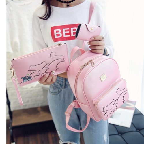 B1621 (3in1) MATERIAL PU SIZE L22XH30XW11CM WEIGHT 850GR COLOR PINK