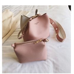 B18130-pink Pingo Bag Fashion Korea Import 2in1