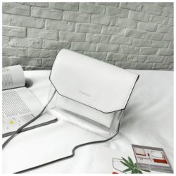 B2329-white Tas Selempang Mini Transparan Cantik