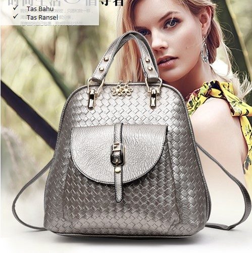 B2541 MATERIAL PU SIZE L27XH28XW12CM WEIGHT 750GR COLOR SILVER