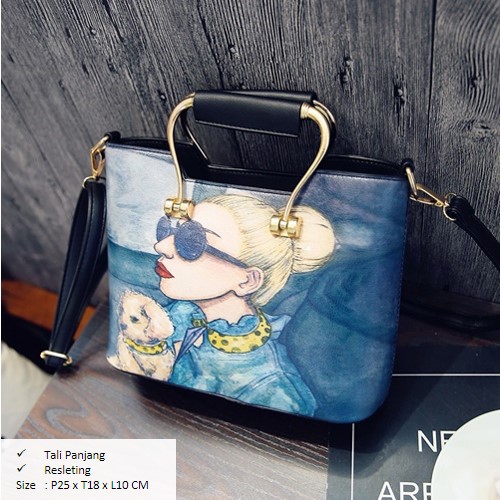 B2566 IDR.165.000 MATERIAL PU SIZE L25XH18XW10CM WEIGHT 700GR COLOR BLACK