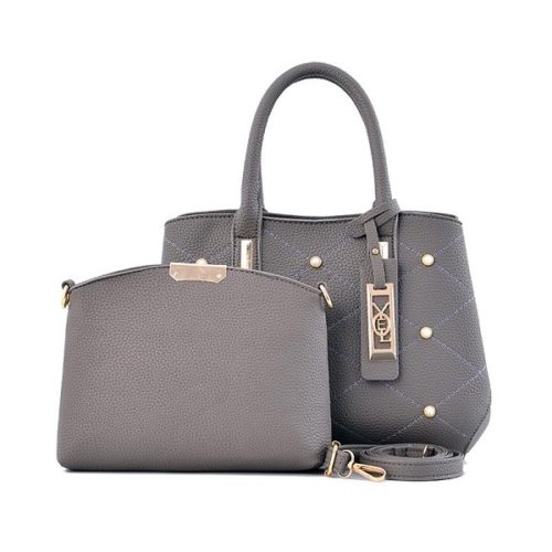 B2577-gray Tas Handbag 2in1 Wanita Elegan
