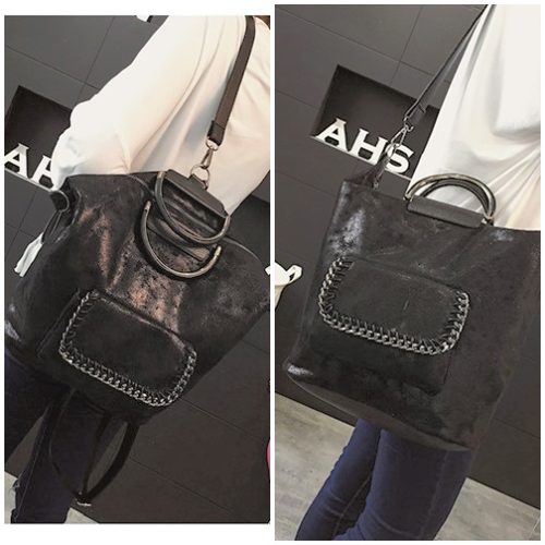 B2632 MATERIAL PU SIZE L26XH31X16CM WEIGHT 800GR COLOR BLACK