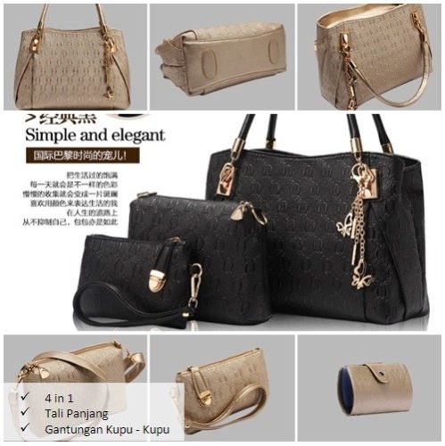 B2798-(4in1) IDR.190.000 MATERIAL PU SIZE L32XH22XW14CM WEIGHT 1300GR COLOR BLACK