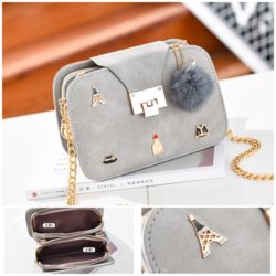 B28050-gray Clutch Bag Import Elegan