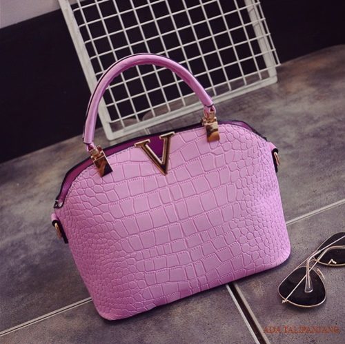 B437 MATERIAL PU SIZE L27XH22XW11CM WEIGHT 600GR COLOR PURPLE