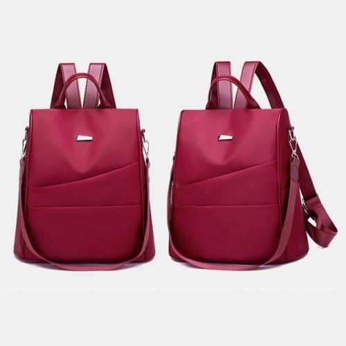 B4423-red Tas Backpack Wanita Cantik Tali Selempang