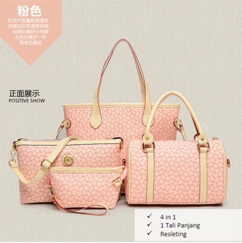 B555 MATERIAL PU SIZE L33XH28XW8CM WEIGHT 1200GR COLOR PINK