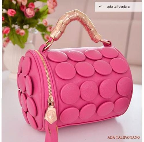 B591 IDR.160.000 MATERIAL PU SIZE L20XH18CM WEIGHT 650GR COLOR ROSE