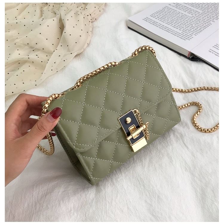 Jual B7450-green Slingbag Wanita Import Tali Rantai ...