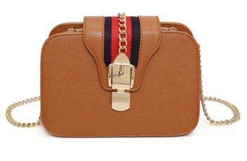 B8350-brown Clutch Bag Elegan Wanita