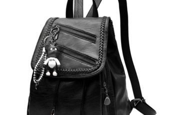 B8619A-black Tas Ransel Backpack Stylish Import Wanita