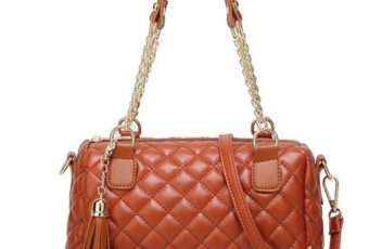 B8808-brown Tas Handbag Wanita Elegan Import