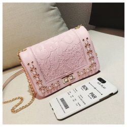B909B-pink Tas Sling Bag Pesta Stylish Terbaru