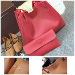 BBL8657 MATERIAL PU SIZE L35XH30XW19CM-SMALL-L26XH15CM WEIGHT 500GR COLOR RED