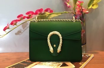 BOM1096-green Tas Jelly Import Elegan ( Tali Gold )