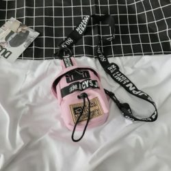 BOM3861-pink Sling Bag Canvas Unisex Import