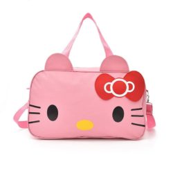 BOM58698-pink Tas Travel Hello Kitty Besar Lucu Import