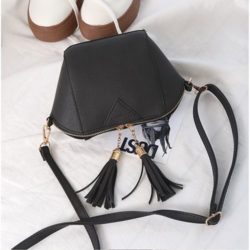 BOM81406-black Tas Selempang Mini Fashion Cantik