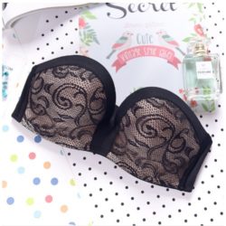 BR112-black Bra with Wire Cup B Import
