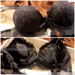 BRS1916-black Bra Set + Celana Dalam Sexy Import