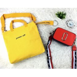 BTH00328-yellow B1G1 Tote Bag Cantik + Tas Selempang MJ