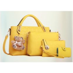BTH077-(4in1) IDR.90.000 MATERIAL PU SIZE BIG L32XH23CM, MEDIUM L28XH18CM WEIGHT 950GR COLOR YELLOW