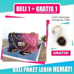 BTH1087 IDR.45.000 MATERIAL JELLY SIZE L17XH10XW6CM WEIGHT 500GR COLOR  BLACKPINK