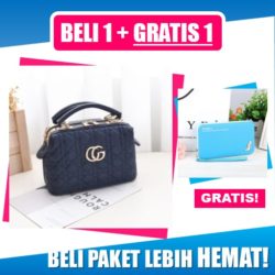 BTH131160-blue B1G1 Doctor Bag Elegan + Dompet Pidanlu