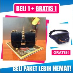 BTH743005-blue B1G1 Tas Jelly + Waist Bag Import