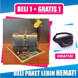 BTH743005-gray B1G1 Tas Jelly + Waist Bag Import