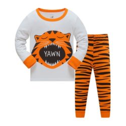 C1090-tiger Setelan Baju Tidur Anak Lucu Nyaman Terbaru