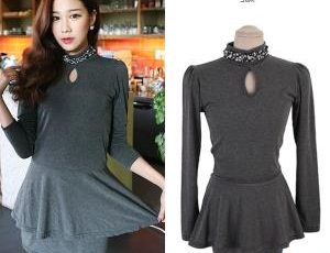 D0856 IDR.93.OOO MATERIAL COTTON-LENGTH-75CM,BUST-68-82CM WEIGHT 250GR COLOR GRAY