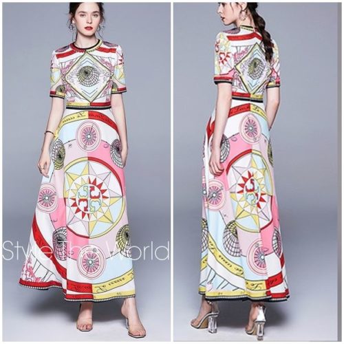 D22004-asphoto Baju Dress Elegan Import Terbaru