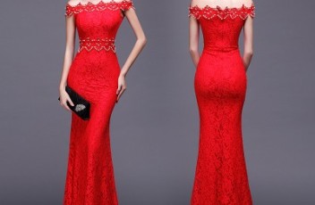 D4001 IDR.158.000 MATERIAL LACE-LENGTH135CM,BUST88CM WEIGHT 350GR COLOR RED