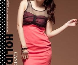 D8409 IDR.97.OOO MATERIAL COTTON-LENGTH-74CM,BUST-80CM,WIAST-76CM WEIGHT 230GR COLOR RED