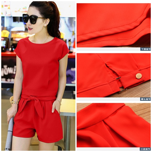 LS55298 IDR.138.000 MATERIAL POLYESTER-SIZE-M,L-TOP43,44CM-PANT33,34CM-BUST92,96CM-WAIST66,70CM WEIGHT 350GR COLOR RED