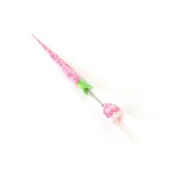 SFT01B-pink Bunga Rose Sintetis Tangkai Cantik