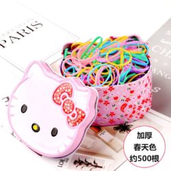 SFT5931-spring Karet Rambut Lucu + Box Hello Kitty