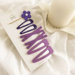 SFT6603-purple Jepit Rambut Fashion Anak Lucu Import
