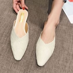 SHF235-beige Sepatu Flatshoes Cantik Import