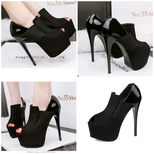 Jual SHH1182-black High Heels Import 14CM - GrosirImpor.com