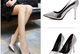 SHH35375 IDR.224.000 MATERIAL PU HEEL 8.5CM COLOR SILVER SIZE 35,36,37,38
