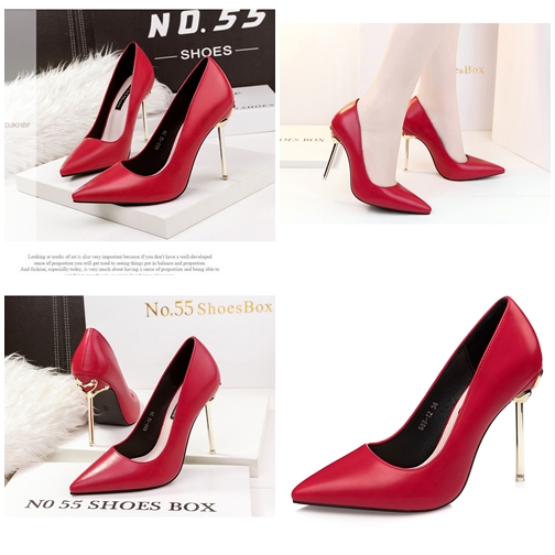 Jual SHH60812-red Sepatu Heels Cantik 10.5CM - GrosirImpor.com
