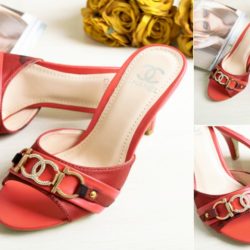 SHH634913-red Sepatu Heels Cantik 8.5CM