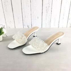 SHH851-white Sepatu Heels Wanita Elegan Terbaru 5.5CM